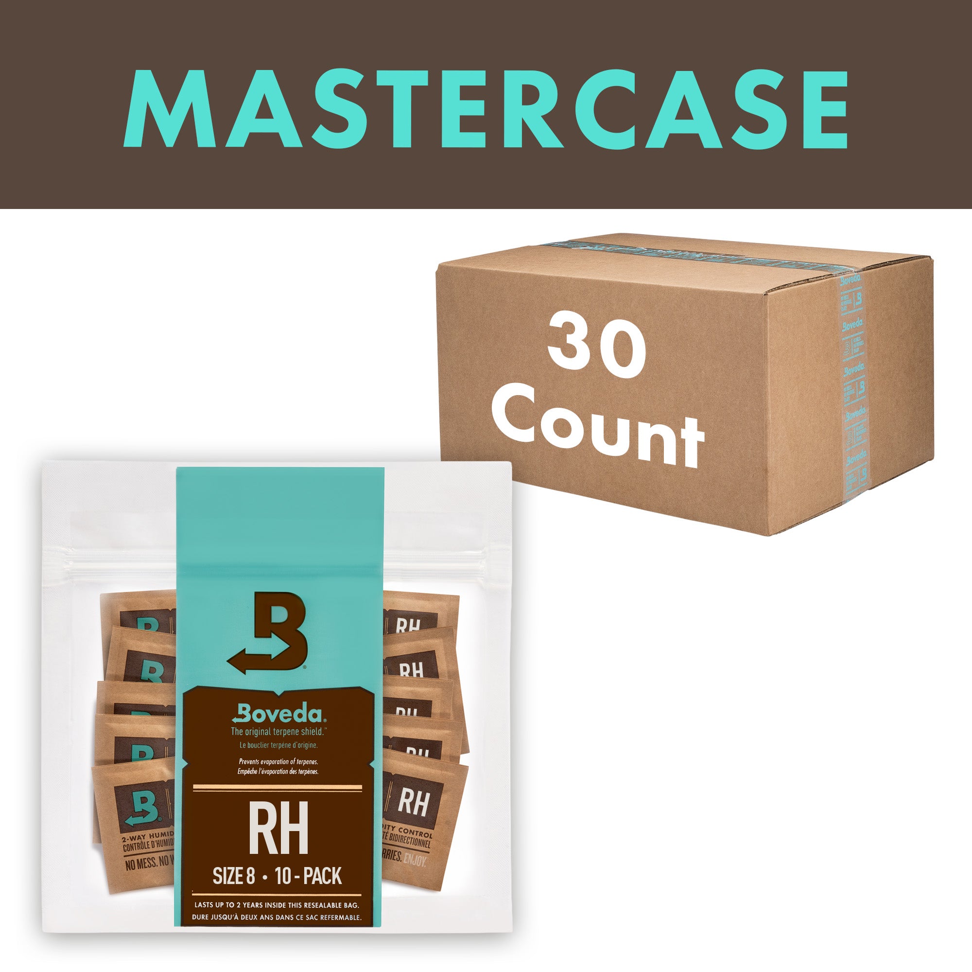 Size 8 10-Pack Mastercase - For Herbal